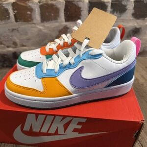 Nike Size 4Y Court Borough Low RC BG Multicolor FQ8373 902 New